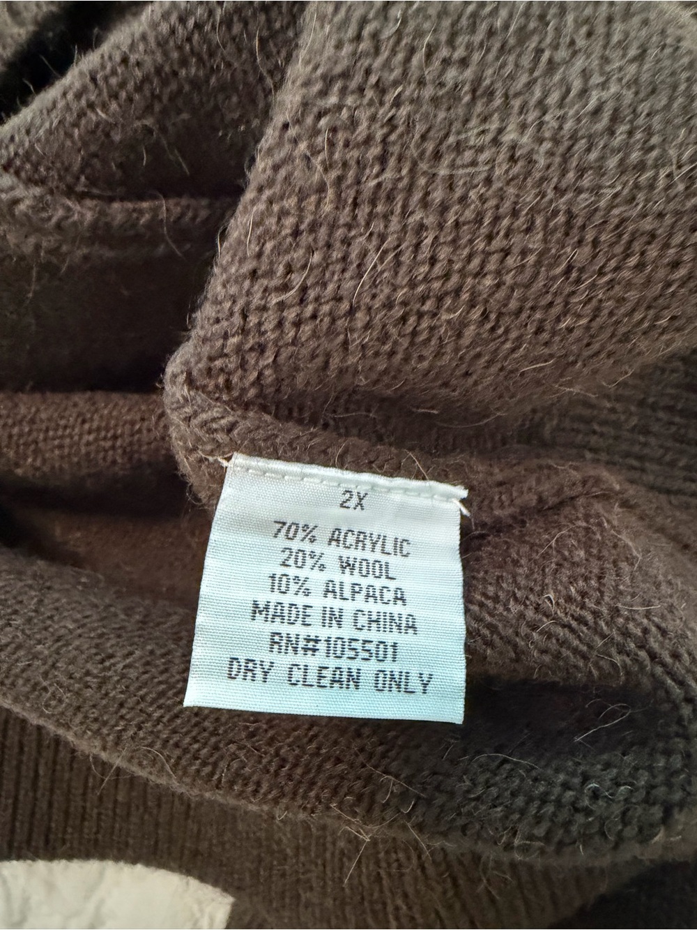 Double D Ranch Brown Fair Isle Turtleneck Sweater with Pink & Mustard Accents - Picture 4 of 5